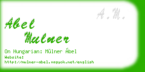 abel mulner business card